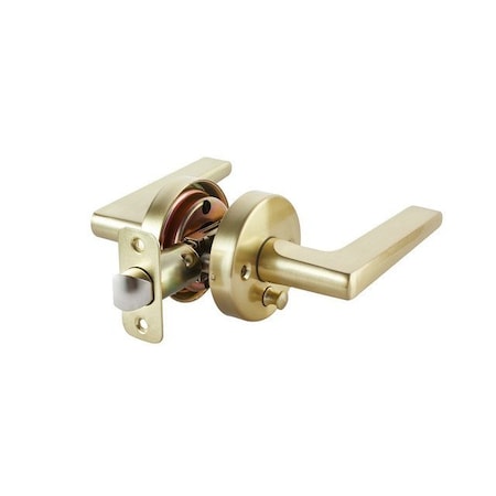 Sapphire Contra Collection Modern Satin Brass Grade 3 Passage Hall/Closet Door Handle LS-CON10-US4